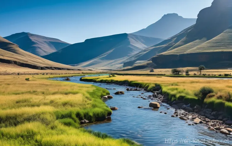 레소토의 전통 신앙과 미신 - The Ancestral Meal**

**Prompt:** A heartwarming scene inside a traditional Basotho rondavel, with s...