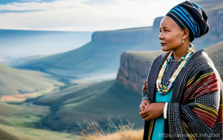 레소토의 유명 작가 및 작품 - **Prompt:** A thoughtful portrait of Thomas Mofolo (or a figure representing an early Basotho author...